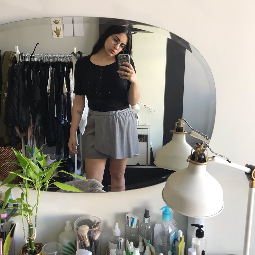 suede-like Kensie skirt
